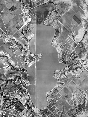 Aerial View of White Rock Lake 1930