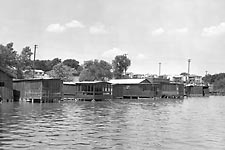 Fishing Cabins on White Rock 1946