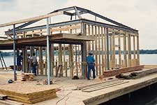 New CSC clubhouse under construcion - 1989