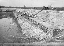 White Rock Lake Dam - Construction 1911