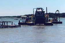 Dredge works around CSC docks