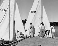 Lightnings at DSC (Late 40s with Art Nazro and ?Garren in foreground)